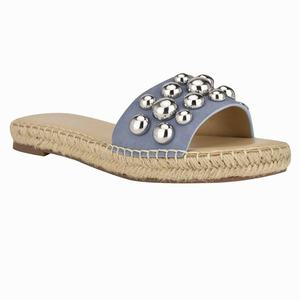 Nine West Blast Espadrille Slides - Blue - Ireland (ME3209684)